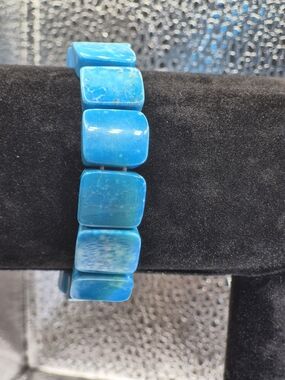 Turquoise Blue Stone Stretch Bracelet - Women Jewelry Bracelets